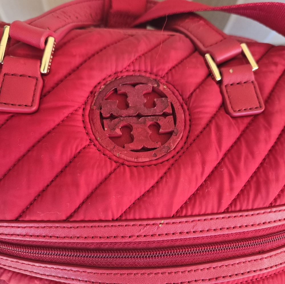 🚫SOLD🚫Nylon Tote Satchel w/ Crossbody Strap - Picture 5 of 9
